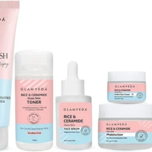 Glamveda Korean Glass Skin Rice & Ceramide 6 Step Gift Box